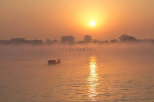 Irrawaddy Sunrise © Carole Scott 2013