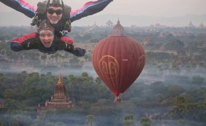 Skydiving over Bagan would be a dream come true!  © Carole Scott 2013