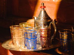 Moroccan tea tray